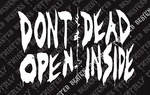 The Walking Dead Vinyl Car Truck Decal Sticker Dont Open Inside Daryl Rick New. Price: $22.99.