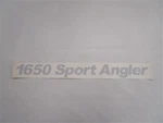 Lund 1650 Sport Angler Decal Silver 18 5/8" X 1/2" Marine Boat New. Price: $14.95.