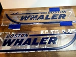 New* Boston Whaler 28" Navy 3D Domed Decals (adhesive) Right & Left Set Of. Price: $120.00.