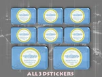 8 X 3D Stickers Resin Domed Flag Boston - Usa Adhesive Decal Vinyl Remanufactured. Price: $6.75.