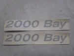Lowe 2000 Bay Decal (set Of 2) Metallic Silver U35107-1 / 2281012 Marine Boat New. Price: $19.95.