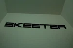 Used Factory "skeeter" Boat Emblems 22.5" Decal Black Silver. Price: $30.00.