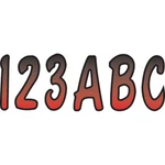 Hardline I.d. Sticker Kit - Series Red Gradation REBKG200 New. Price: $24.57.