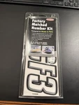 Hardline WHBLK800 3 Boat Pwc Registration Letter & Number Kit White/black Decal. Price: $29.99.