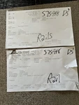 Bennington 22SSRXSD Bow Rails Pair W/ Silver Logo Emblems New. Price: $800.00.