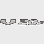 Suncatcher Boat Model Decal Sticker 73405325 V20F Silver Black New. Price: $33.13.