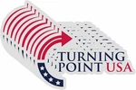 10 Pack Turning Point Usa Charlie Kirk Stickers Laptop Bumper Decal Window Water. Price: $15.08.