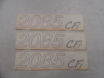Crestliner 2085 Cfi Decal (set Of 3) 12" X 5/8" 971176 Copper Marine Boat New. Price: $24.95.
