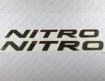 Tracker Marine Nitro Boat Black/gold Decals Stickers 30" X 3.4" 2PCS. New. Price: $48.44.