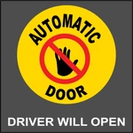 Automatic Door Driver Will Open Adhesive Vinyl Sign Decal New. Price: $10.99.