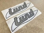 Lund Vintage Fishing Boat 12" Vinyl 2-PAK Free Ship + Decal! New. Price: $31.00.