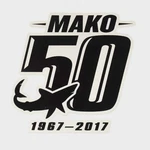 Mako Boat Brand Decal 306014 50TH Anniversary Sticker New. Price: $10.00.