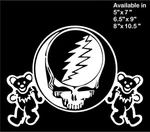 Grateful Dead Decal Steal Your Face Skull Dancing Bears Window Vinyl Sticker New. Price: $9.99.