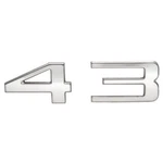 Carver Yachts Boat Raised Decal 8150642 Number 43 Chrome Inch New. Price: $20.07.