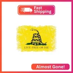 Stickios Live Free Or Die Gadsden Flag Sticker - Distressed Patriotic 1776 Ameri New. Price: $13.97.