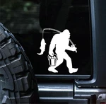 Sunset Graphics & Decals Big Foot Fishing Vinyl Car Sticker Sasquatch F... New. Price: $16.16.