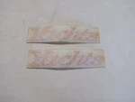Cruisers Yachts Pair (2) Raised Decal Gold Mirror 10" X 3/4" Marine Boat New. Price: $12.48.
