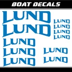 Lund Boat Sticker Set Replacement Classic Marine Yacht Decal Vinyl Oracal New. Price: $21.45.