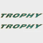 Bayliner Boat Brand Decals Trophy 44 X 1/4 Inch Gold Green (pair) New. Price: $144.94.