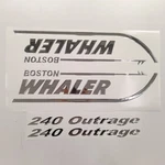 Boston Whaler 3D Chrome Resin Raised 28" Sticker Kit / Aftermarket Decal Set New. Price: $189.95.