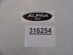 Legend Alpha 199 Raised Decal 1/2" X 316254 Black Silver Red Boat New. Price: $19.95.