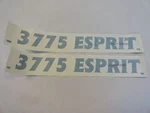 Cruisers Yachts 3775 Esprit Decal Pair (2) Teal 18 1/4" X 2" Marine Boat New. Price: $8.48.