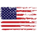 Stickios American Flag Decal Distressed Patriotic Vinyl Bumper 1-PACK New. Price: $23.07.
