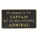 Bernard Engraving FP020 "my Husband Is The Captain" Fun Plaque New. Price: $11.05.
