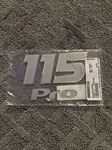 New Mercury Mercruiser Quicksilver Oem Part # 37-8M0065743 Decal 115 Pro. Price: $20.00.
