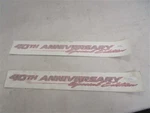Tracker 40TH Anniversary Decal TR312312 Pair (2) 3/4" X 1/4" Orange Boat New. Price: $24.95.