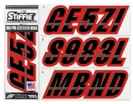 Stiffie Techtron TT38 Boat Pwc Letter Number Decal Registration Seadoo Black Red New. Price: $23.95.