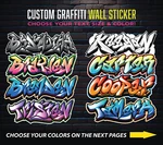 Custom Personalized Vinyl Graffiti Name Decal Sticker Car Window Tumbler Wall New. Price: $60.00.