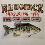 Redneck Measuring Tape Beer Cans Fishing American Outfitters Shirt (new) #0045. Price: $15.99.