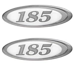 Bayliner Boat Raised Decal Emblems 185 Bowrider Silver White (pair) New. Price: $20.07.