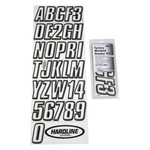 Hardline Products 800CLBLK - Series 3" Clear/black Boat Registration Kit New. Price: $15.99.