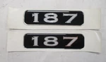 Triton 187 Raised Decal 5 1/4" X 3/8" (pair Of 2) Black & White 7C326 Boat New. Price: $24.95.