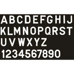 New 3" Gothic Letters & Numbers Seachoice 74551 White. Price: $15.29.