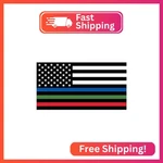 Stickios Police Firefighter Military Sticker - American Flag Thin Blue Red Green New. Price: $13.97.