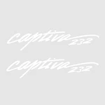 Rinker Boat Brand Decal 232 Captiva 39 1/4 X 10 3/4 Inch (pair) New. Price: $93.17.