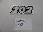 Ranger 202 Raised Decal 1/2" X 7/8" 1860764 Black White Silver Boat New. Price: $24.95.