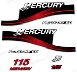 Mercury 115 Hp Outboard Reproduction Decals Sticker Set 881649A01 Red New. Price: $42.50.