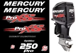 Mercury Outboard 250 Proxs Optimax Decals Set / Stikers New. Price: $139.00.