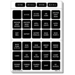 Blue Sea 4217 Marine Waterproof Dc Kit 120 Black Square Labels Boat. Price: $24.90.