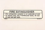 New Oem Yamaha GA9-U418C-30-00 Fire Extinguisher Label Decal Nos. Price: $19.99.