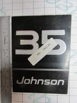 341136 Omc Johnson 35 Hp Front Frame Plate Decal 1996, Smoke New. Price: $64.04.