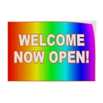 Decal Stickers Welcome Now Open Rainbow New Business Vinyl Store Sign Label. Price: $8.99.