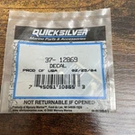 Mercury Quicksilver 37-12869 Tilt Position Decal Oem Nos New. Price: $13.60.