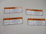Cruisers Yachts Warning Sliding Hatch Decal Set Of (4) White V2315600 Boat New. Price: $24.95.