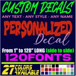 Custom Decal Sticker Vinyl Lettering Personalized Text,window Wall Car Truck (14 New. Price: $69.99.