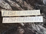 Lund Boats "fisherman" Decal In Silver - New 2367191. Price: $30.00.